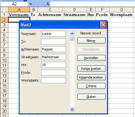Formulieren Gebruiken In Excel 2003 | Toeke Tikker